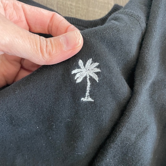 MILLE Palm Tree Sweatshirt in Black - Picture 7 of 7